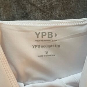 YPB White SculptLUX Athletic Dress